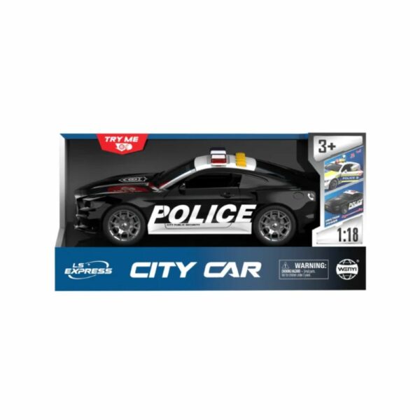 Voiture de Police Inertielle avec Sons & Lumières