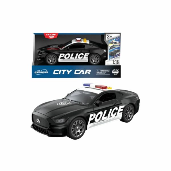 Voiture de Police avec Sons & Lumières (5) Voiture de Police Inertielle avec Sons & Lumières