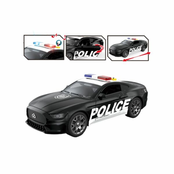 Voiture de Police Inertielle avec Sons & Lumières