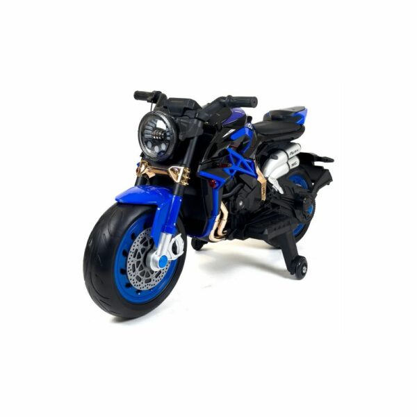 Moto Électrique sportive 12V bleu (3 à 8 ans)