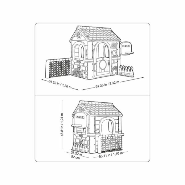 Maisonnette de Jeu Évolutive 6en1 avec Accessoires