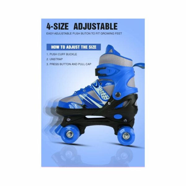 Patins à Roulettes Ajustables Bleu 31-34 ( Livraison offerte )