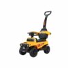 Porteur & Auto-Pousseur Évolutif 2en1 avec Canne Parentale jaune