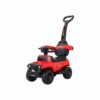 Porteur & Auto-Pousseur Évolutif 2en1 avec Canne Parentale rouge